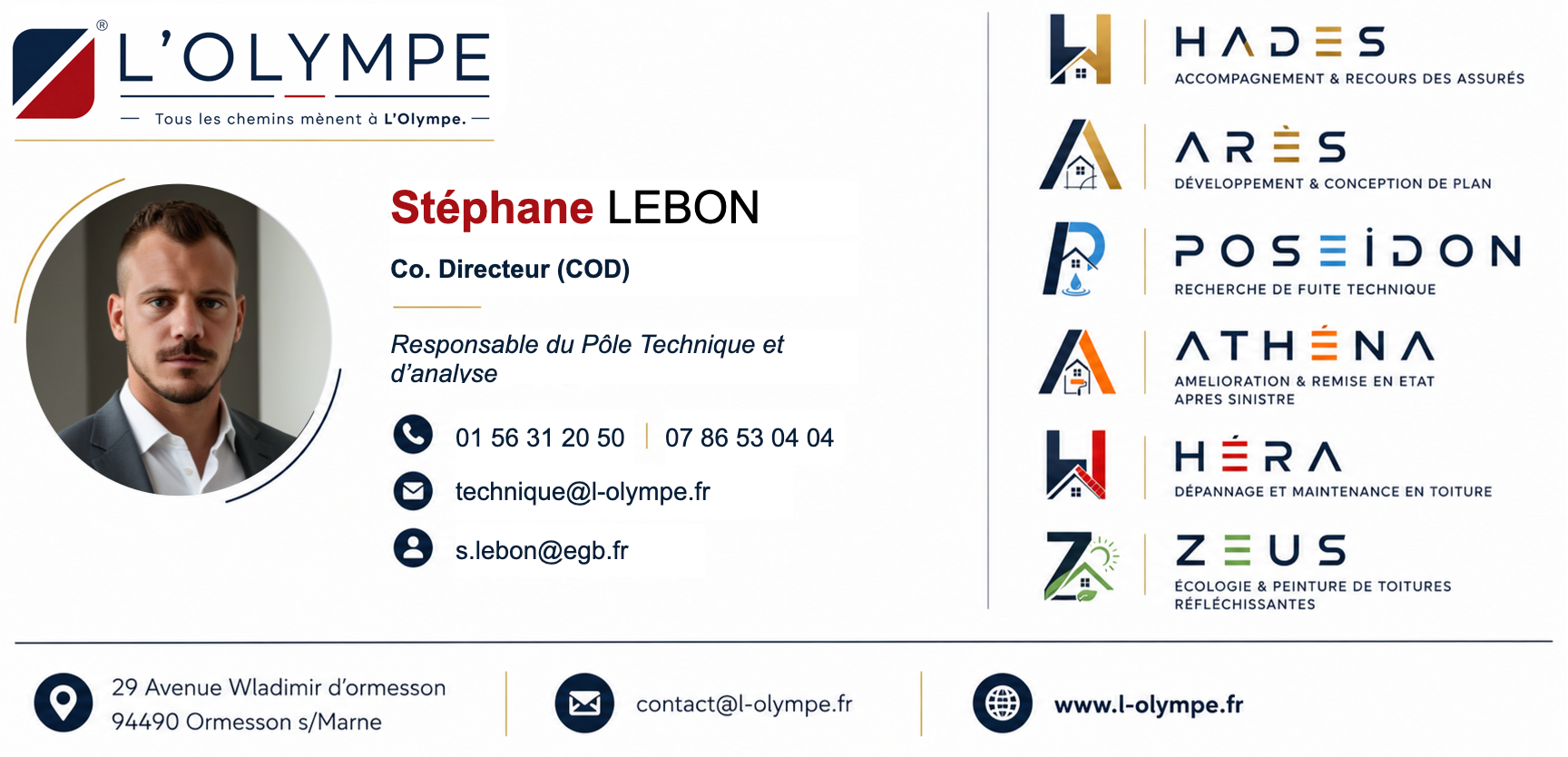 Stéphane Lebon, Co-Directeur de L'Olympe