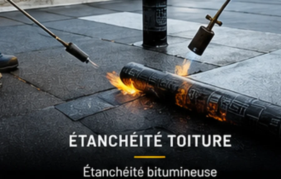 Travaux d'étanchéité sur toiture