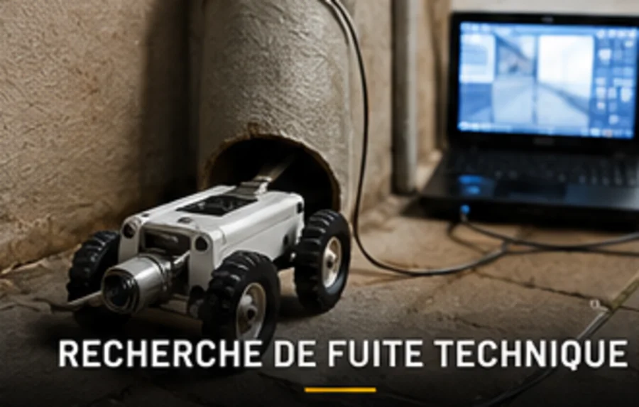 Recherche de fuite technique par caméra thermique