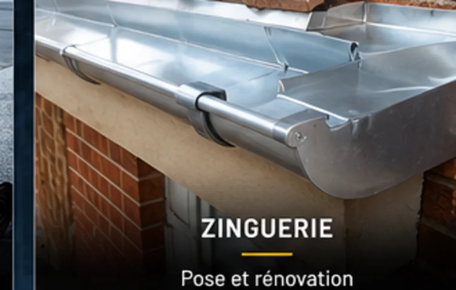 Intervention de zinguerie sur une gouttière